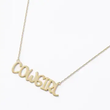 Gold Cowgirl Necklace