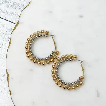Two Tone Layered Hoops