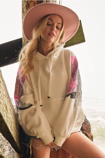Brides Last Ride Cream Hoodie