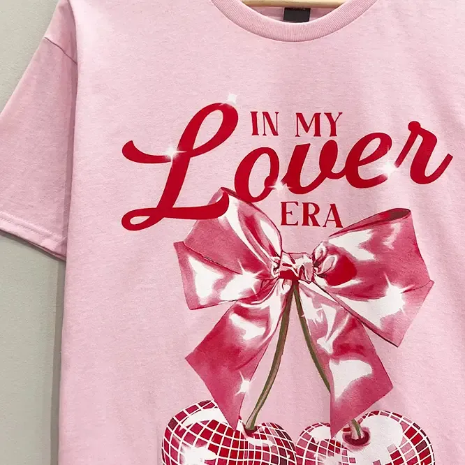 Lover Era Pink Cherry Graphic Tee