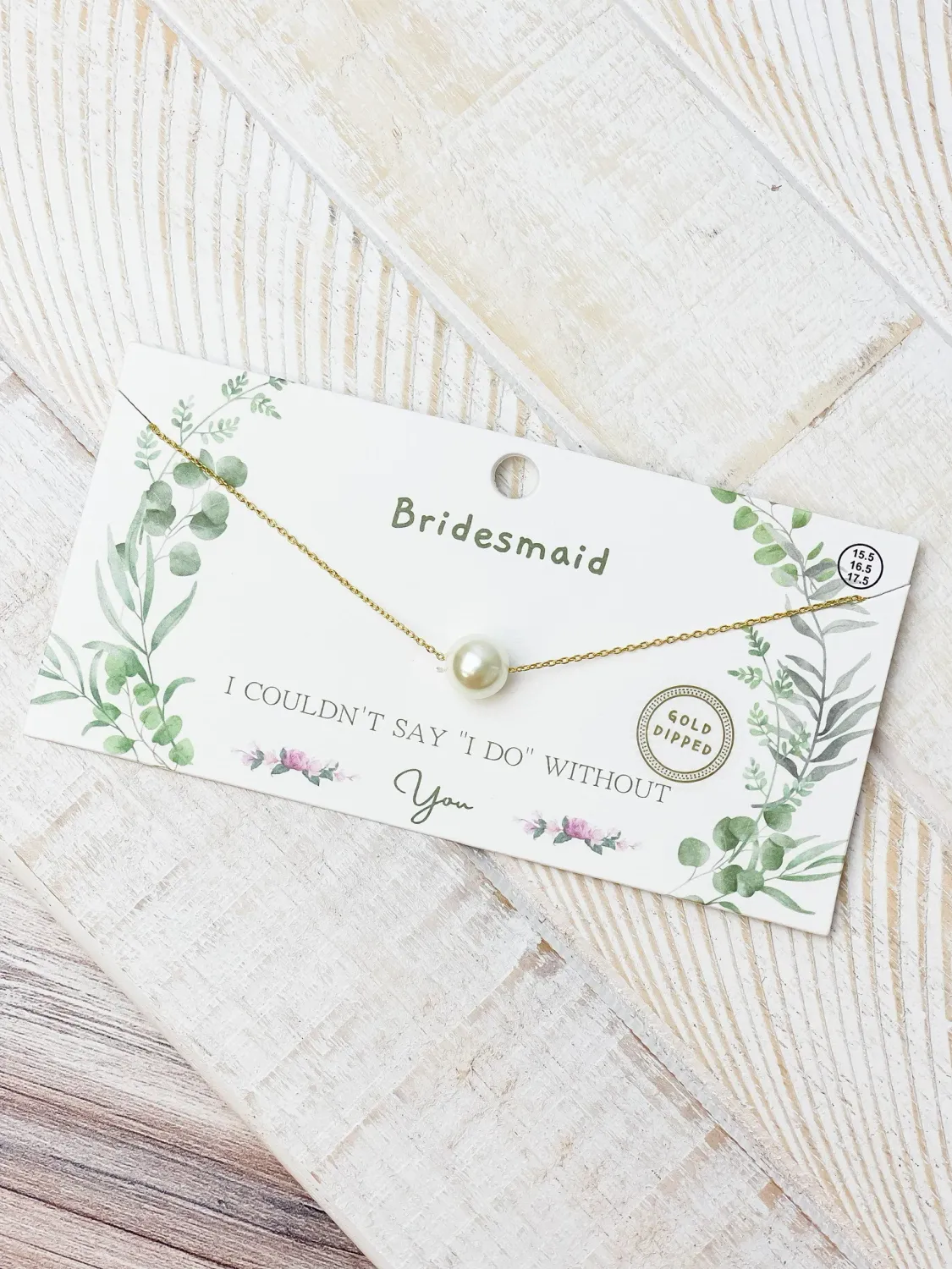 Bridesmaid Pearl Necklace