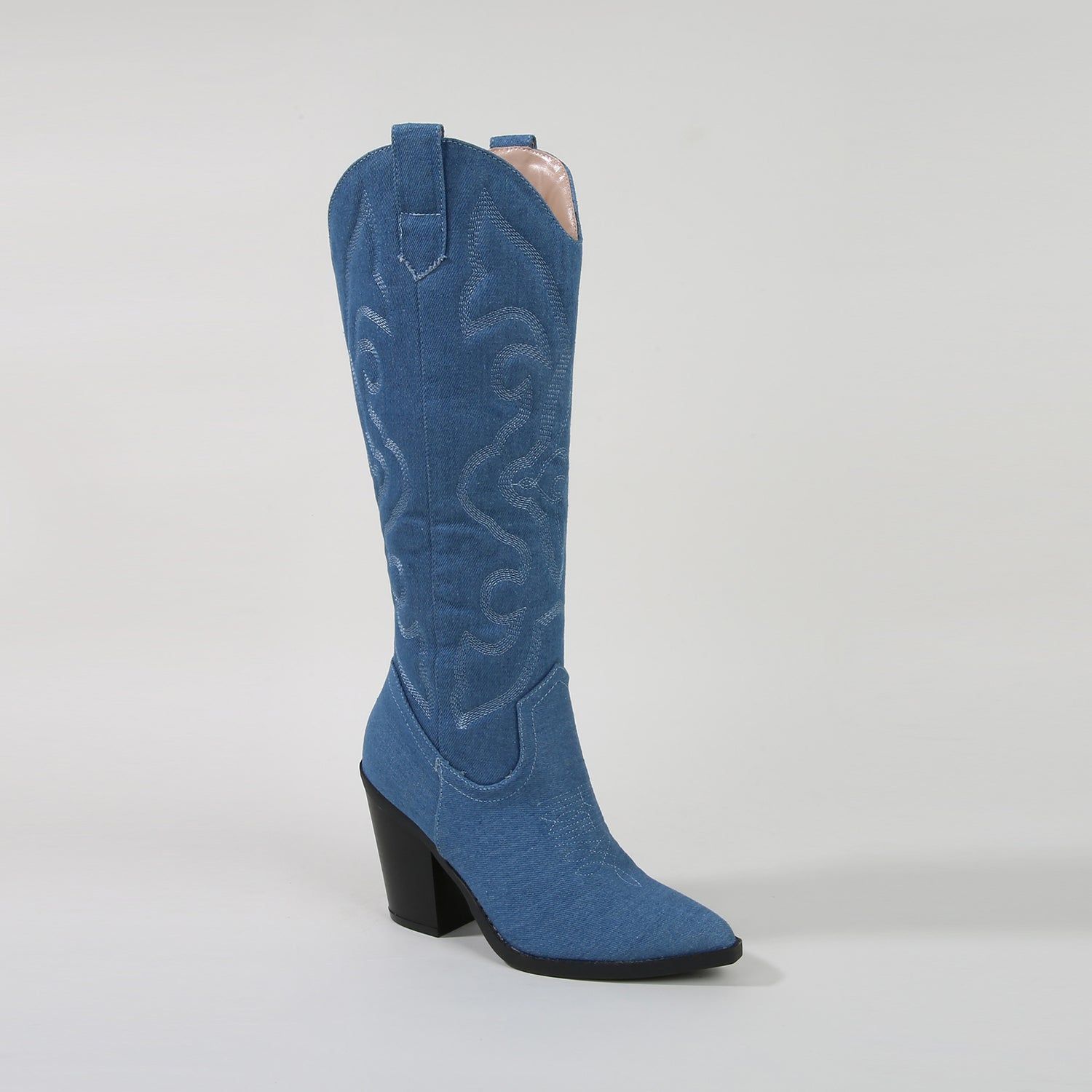 Denim Cowboy Boots