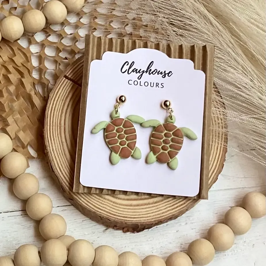Beach Turtle Earrings