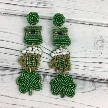 St Patricks Party Earrings