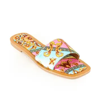 Multi Color Flat Sandal