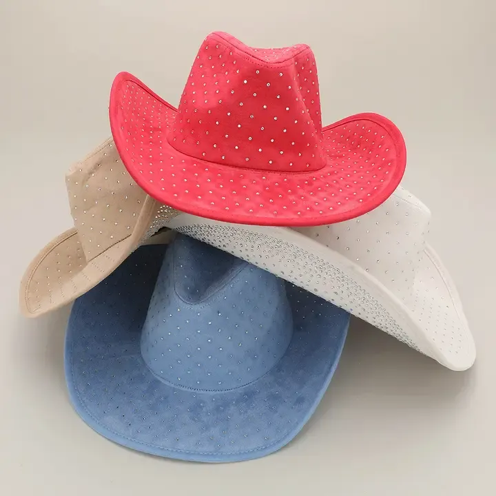 Rhinestone Embellished Cowboy Hat