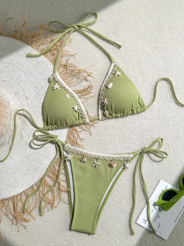 Green Sea Shell Bikini