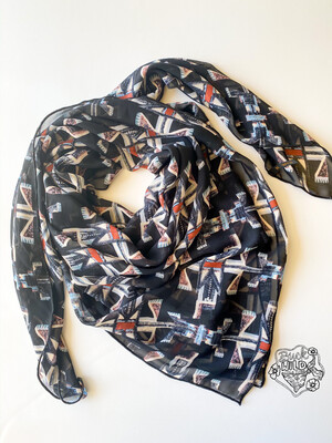 Thunderbird Chiffon Fashion Scarf Wild Rag 42” Thunderbird Chiffon Fashion Scarf Wild Rag 42”