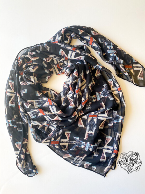 Thunderbird Chiffon Fashion Scarf Wild Rag 42” Thunderbird Chiffon Fashion Scarf Wild Rag 42”