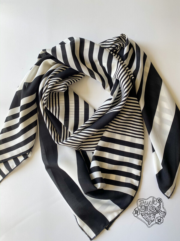 Stripe Ladies Fashion Scarf Wild Rag Stripe Ladies Fashion Scarf Wild Rag