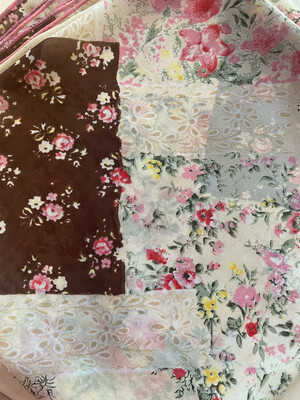 Granny Square- Chiffon Ladies Wild Rag Fashion Scarf Granny Square- Chiffon Ladies Wild Rag Fashion Scarf