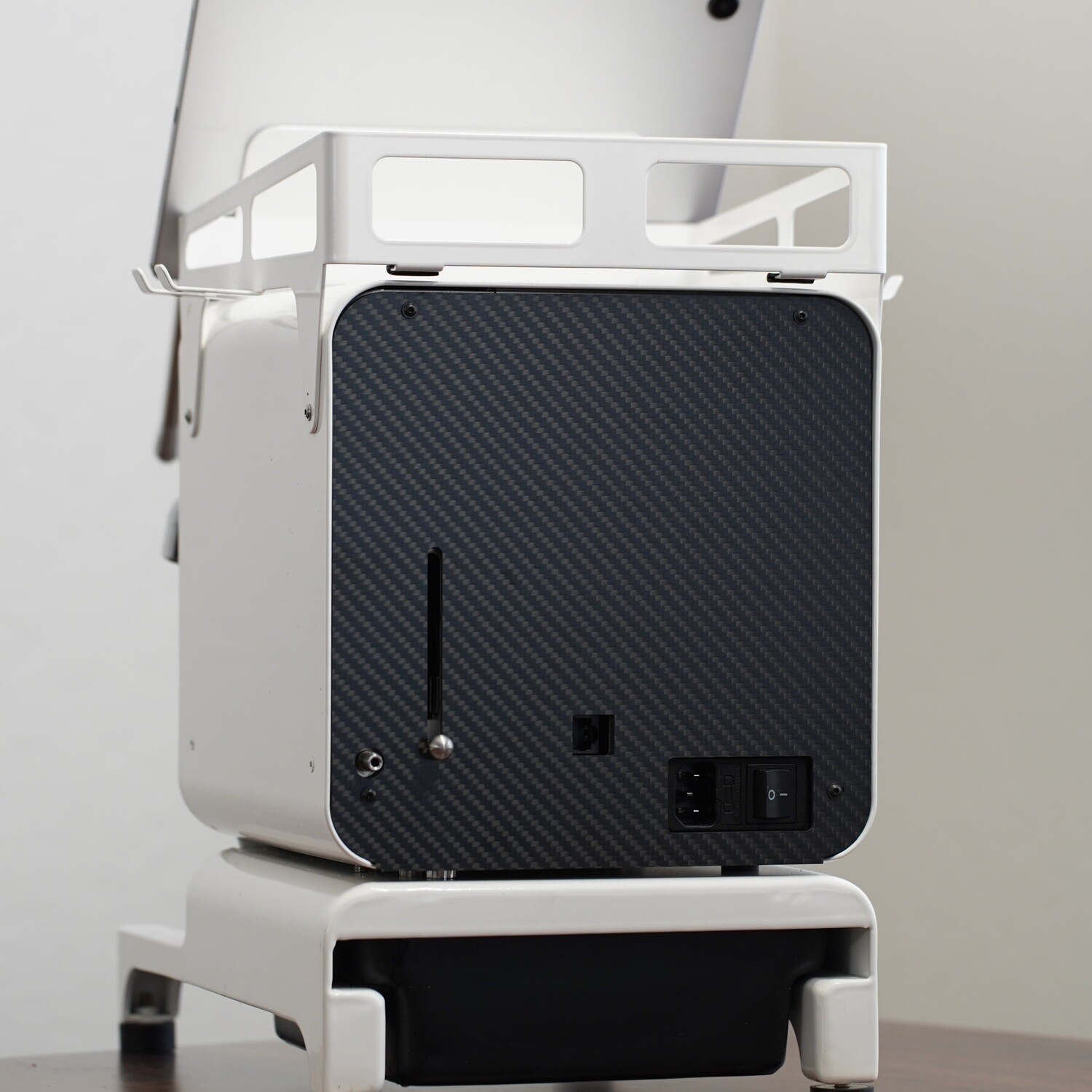 Carbon Fiber Rear Panel - Decent Espresso, Machine Version: V1.3+, Finish: Matte