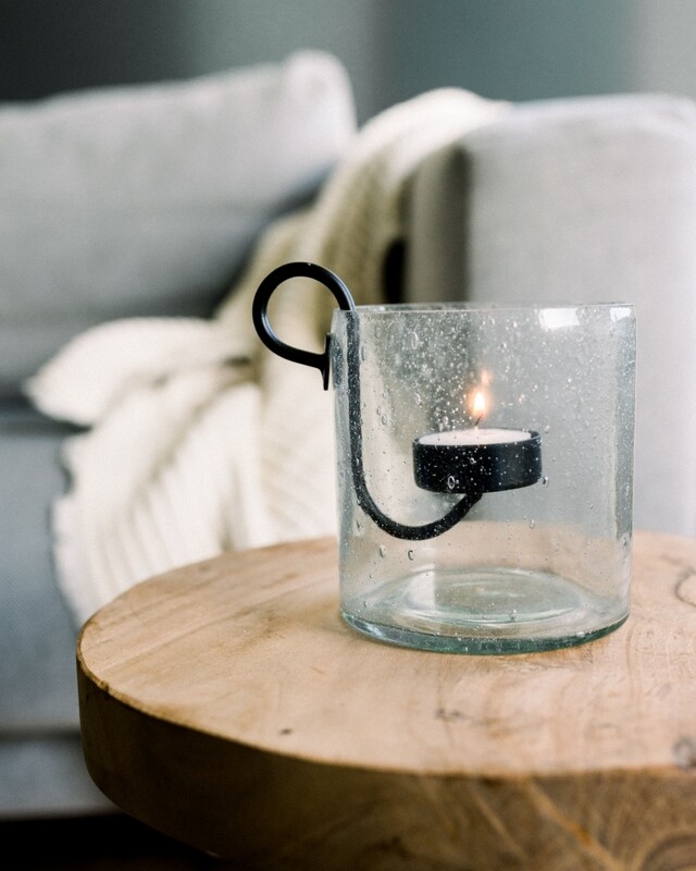 Windlicht bubbelglas TIES