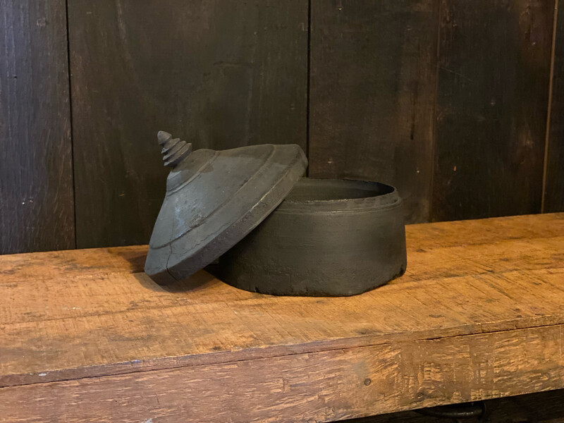 Houten Potje Met Deksel