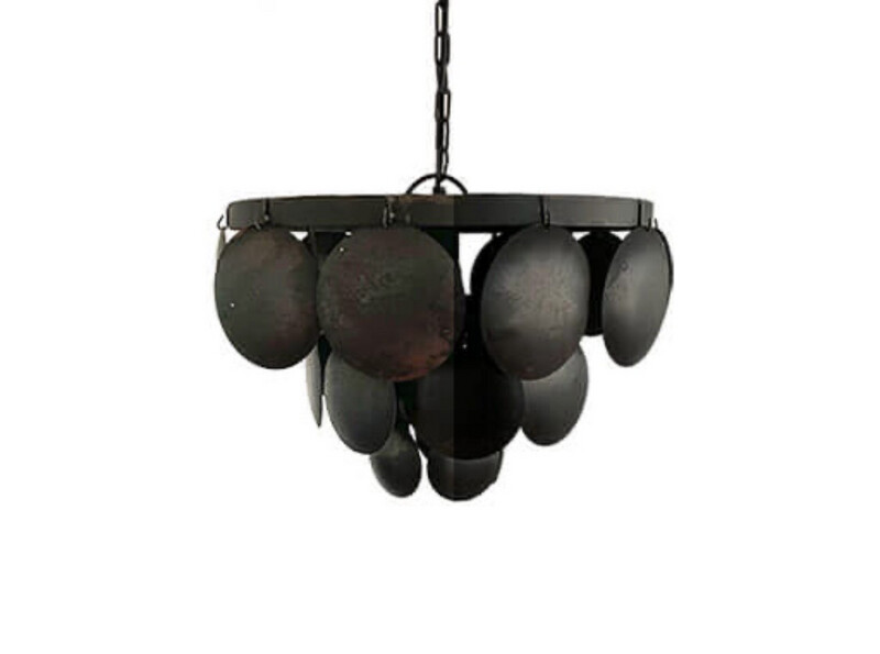 Hanglamp Schijfjes Oudgemaakt Zwart