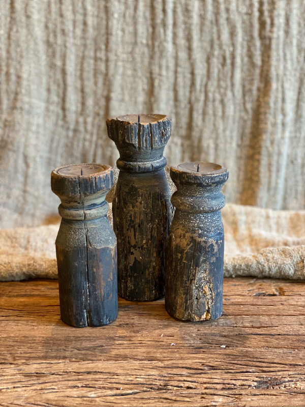 Houten Kandelaar