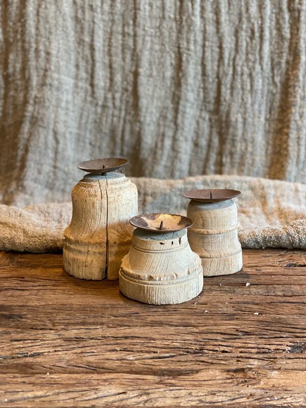 Houten Kandelaar