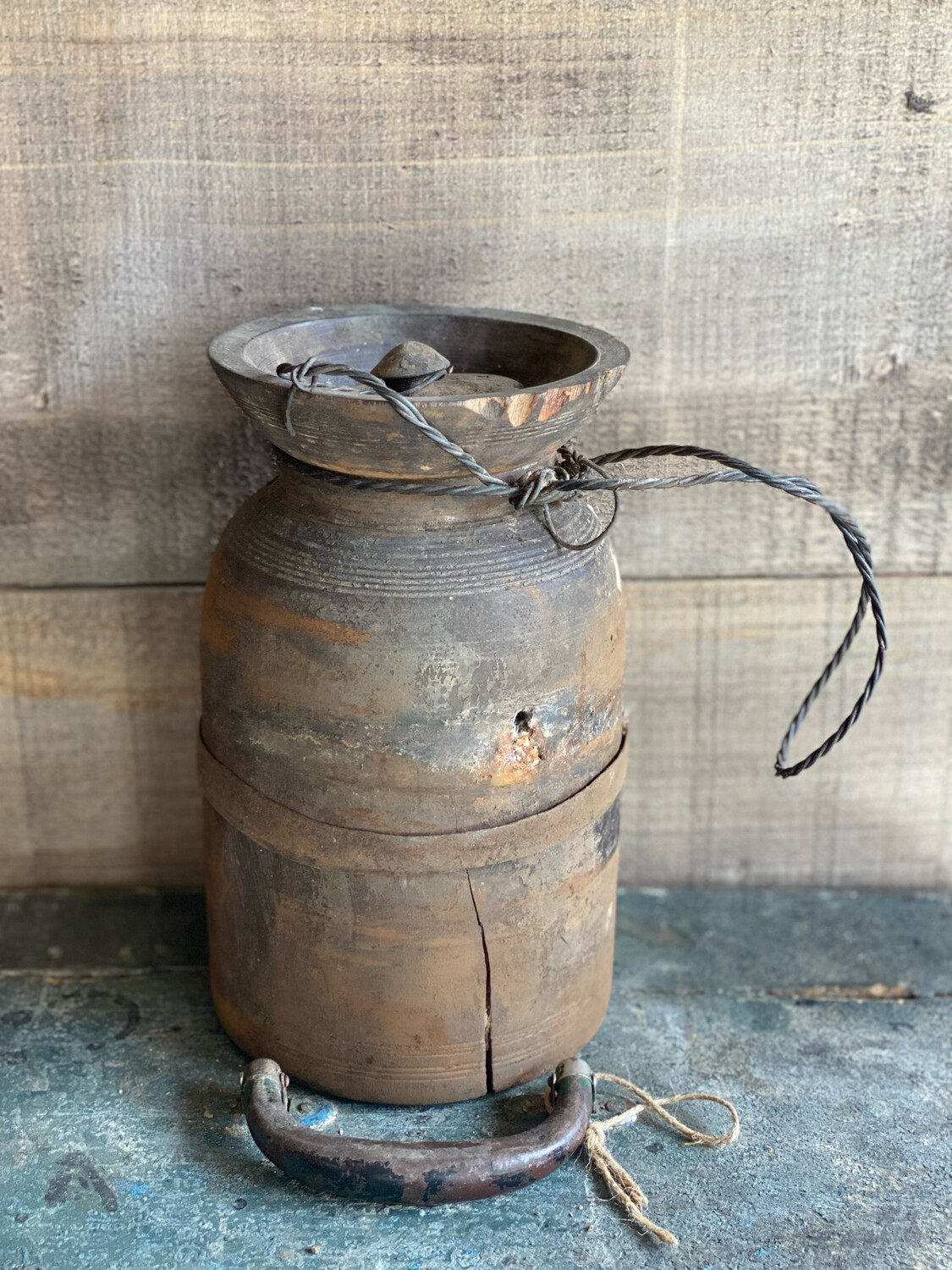 Nepalese Pot Met Deksel L