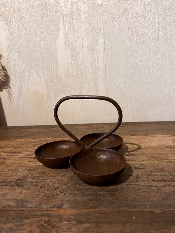 Ijzeren Trio deco houder(prijs Excl. deco)