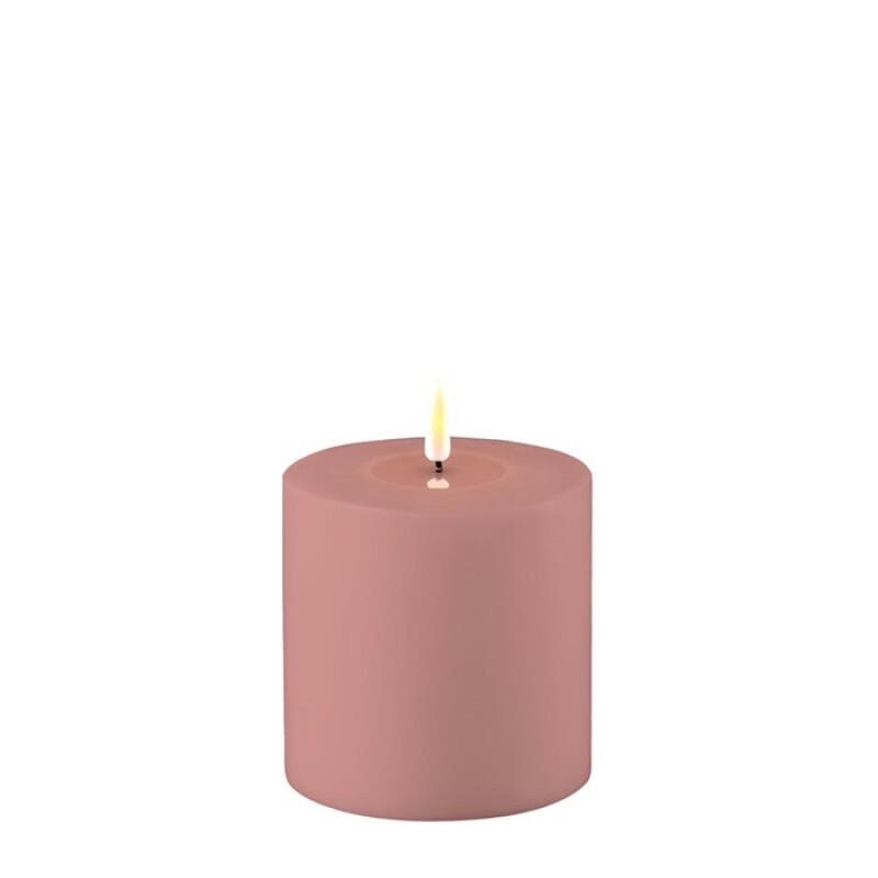 Deluxe Homeart Outdoor Led Kaars 10x10cm Roze