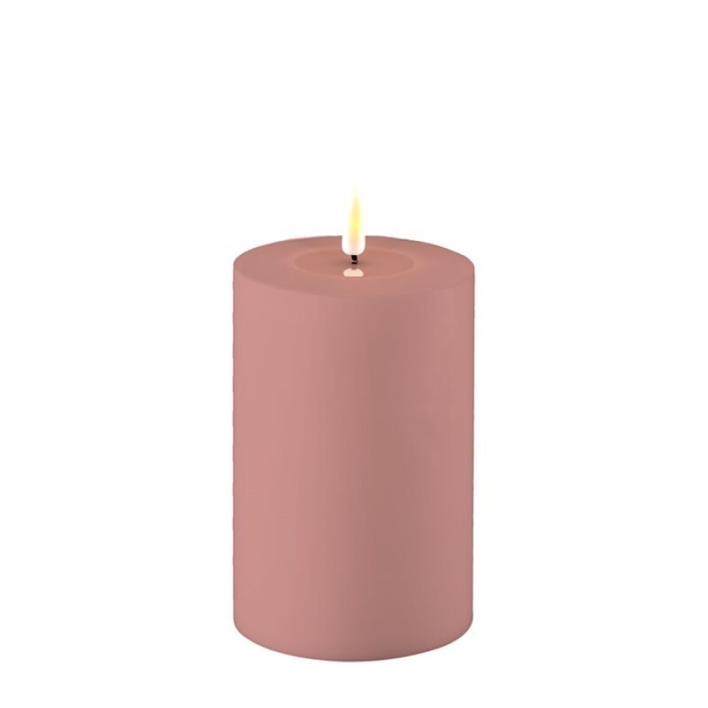 Deluxe Homeart Outdoor Ledkaars Roze 10x15 Cm