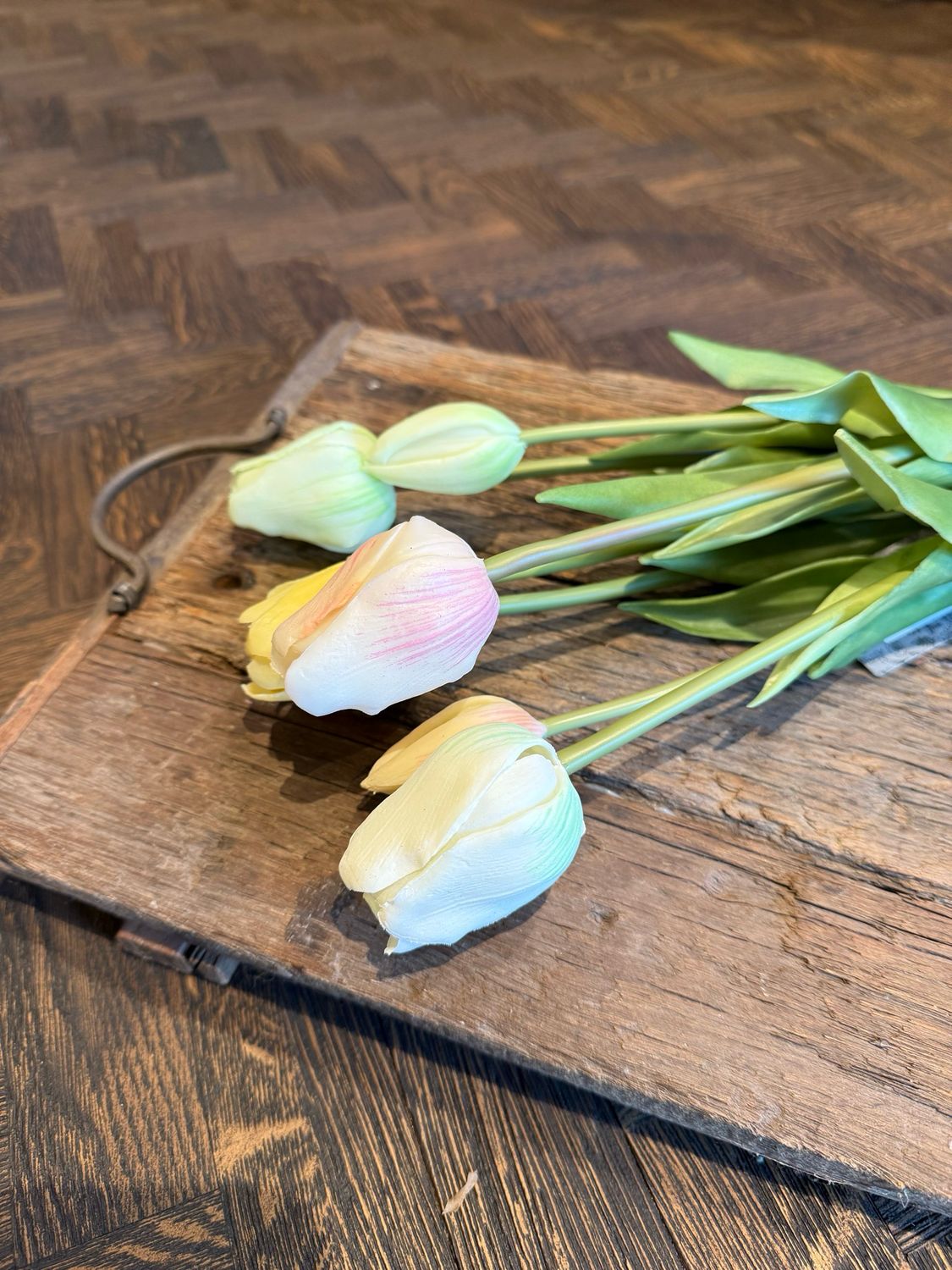 Classic real touch tulpen soft pink crème melange