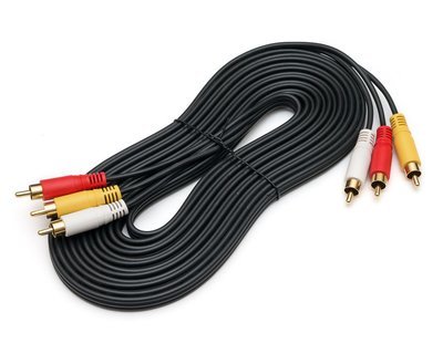 Кабель AV 3RCA - 3RCA видео 2.2 м. Кабель AV 3RCA - 3RCA видео 2.2 м.