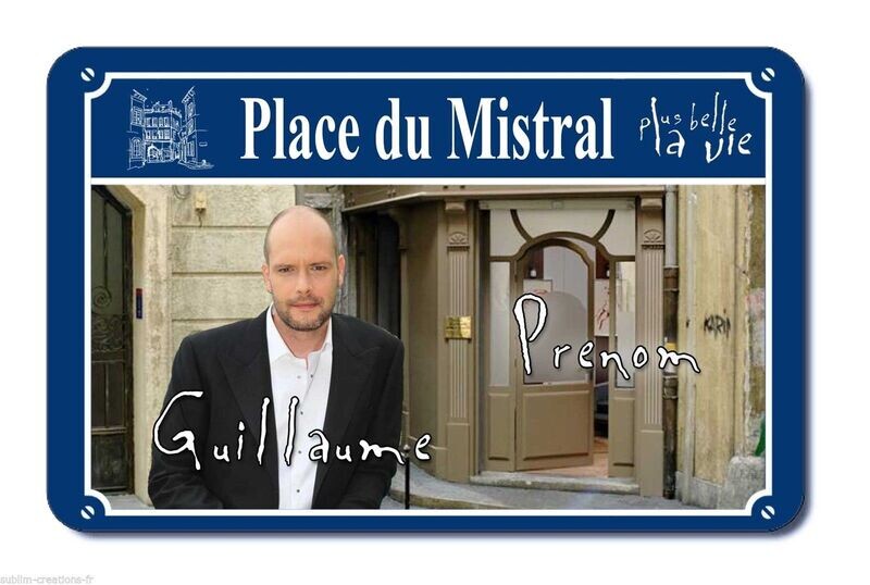 Magnet Plus Belle la Vie personnages personnalisé + prénom