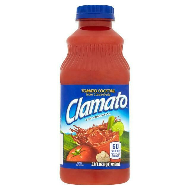 Clamato. Tomato juice with clam 946ml