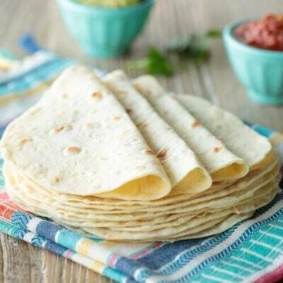 24 Mexican Flour Tortillas 6"