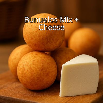 Bundle Colombian Bunuelos (Mix+ Cheese) Bundle Colombian Bunuelos (Mix+ Cheese)