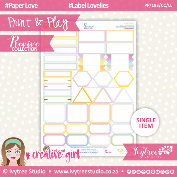 CUTE CUTS - Label Lovelies - Revive Collection