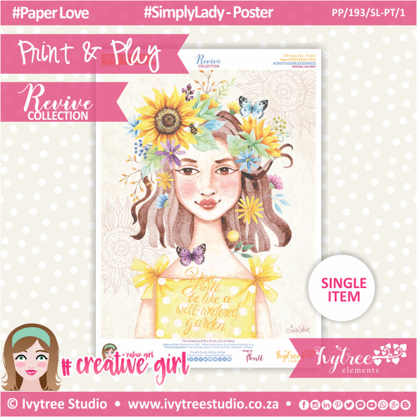 Simply Lady Art Poster - Revive Collection