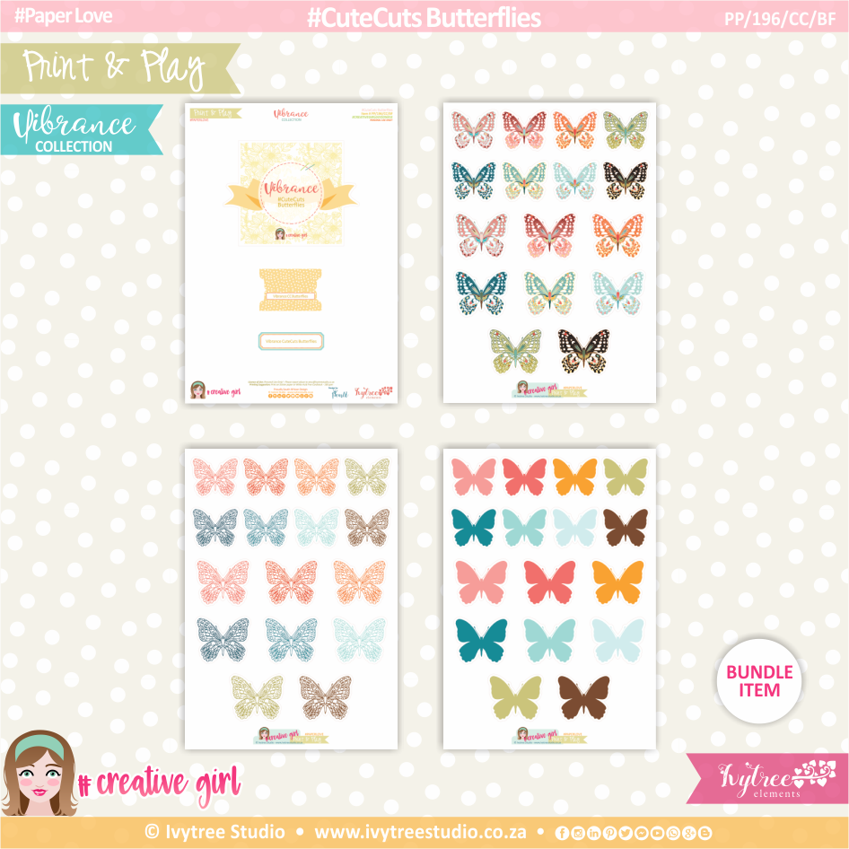CUTE CUTS - Butterflies - Vibrance Collection