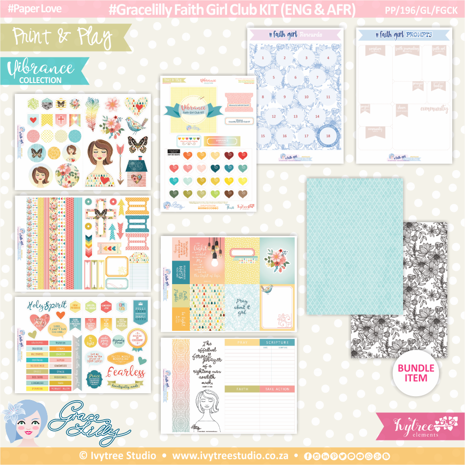 Gracelilly Faith Girl Club KIT (Eng/Afr) - Vibrance Collection