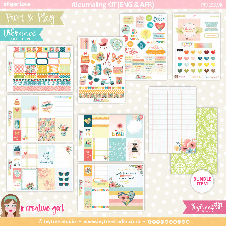 Journaling KIT (Eng/Afr) - Vibrance Collection