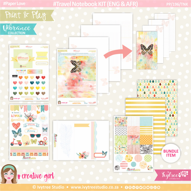 Travel Notebook KIT (Eng/Afr) - Vibrance Collection