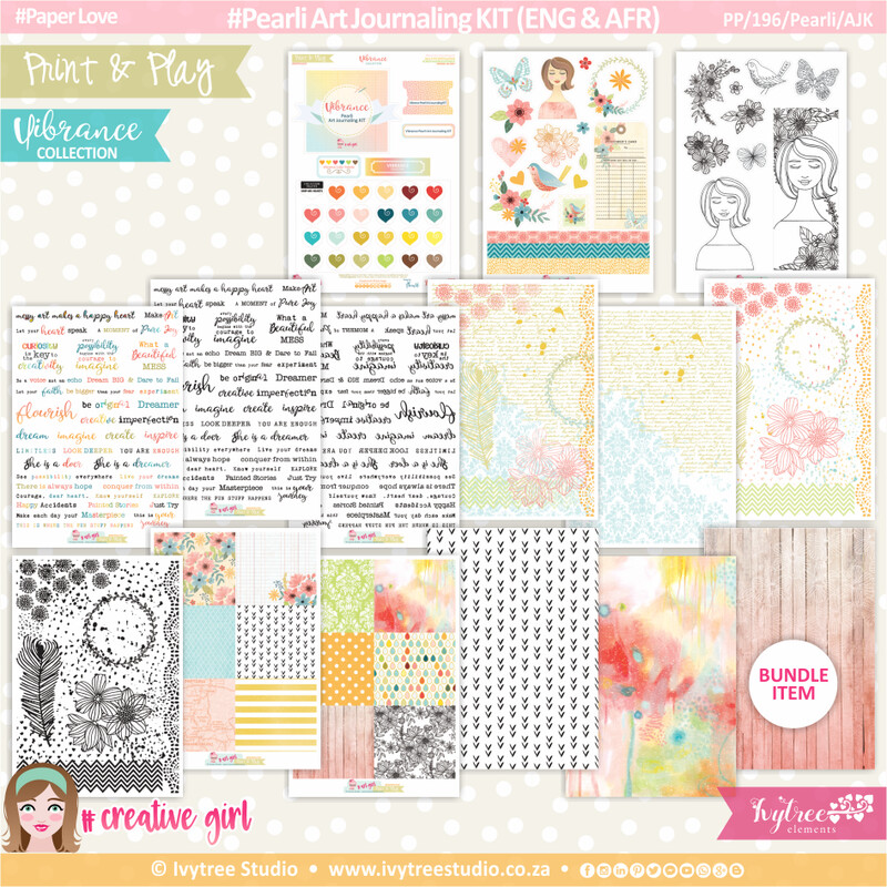 Pearli Art Journaling KIT (Eng/Afr) - Vibrance Collection
