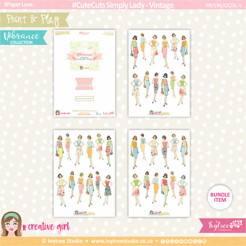 CUTE CUTS - Simply Lady-Vintage - Vibrance Collection