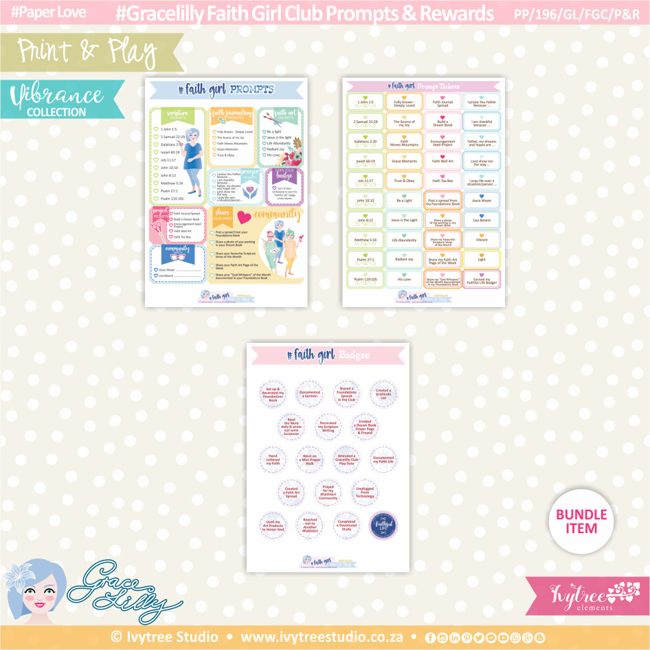 Club Faith Girl Prompts &amp; Rewards - Vibrance Collection