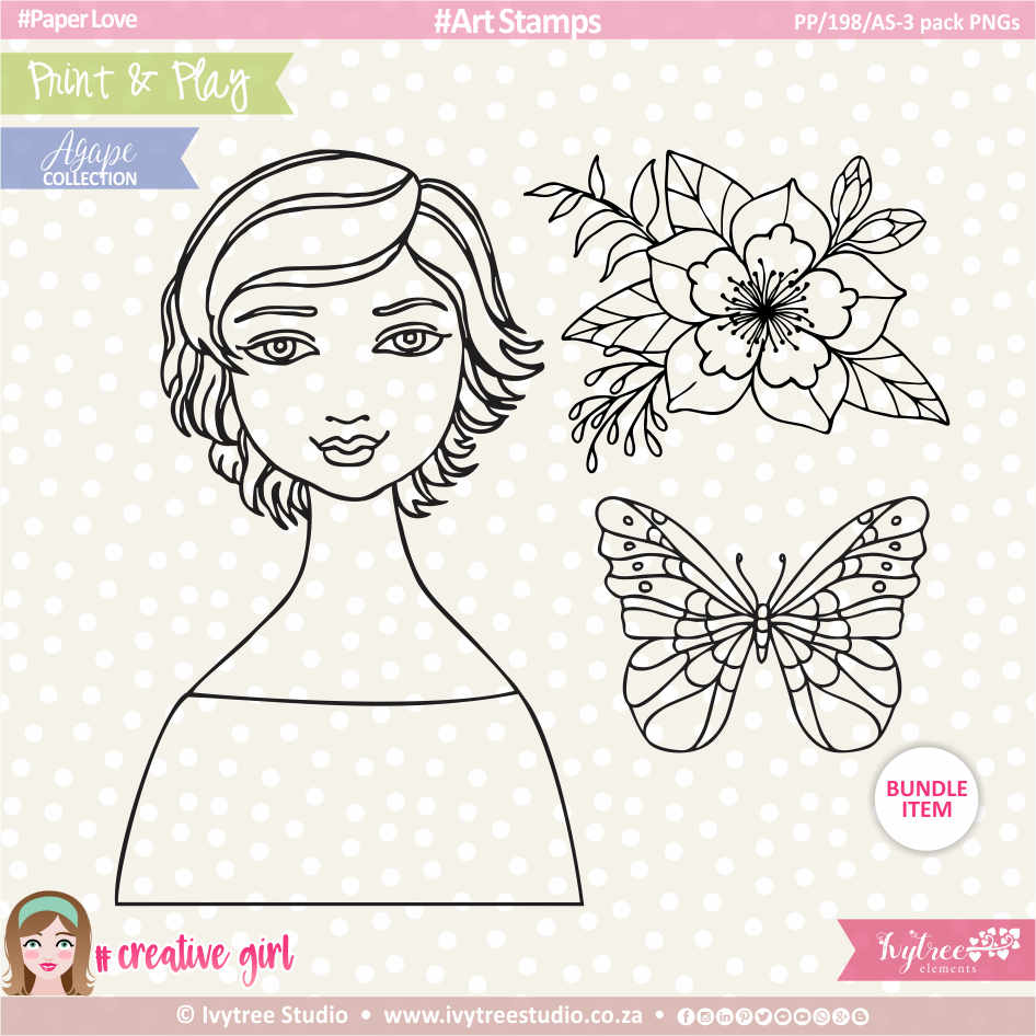 Art Stamps (3 pack PNG's) - OurStory Collection