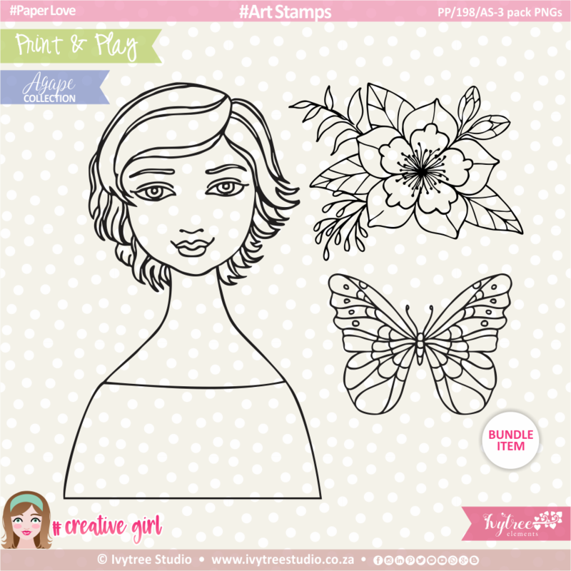 Art Stamps (3 pack PNG's) - OurStory Collection