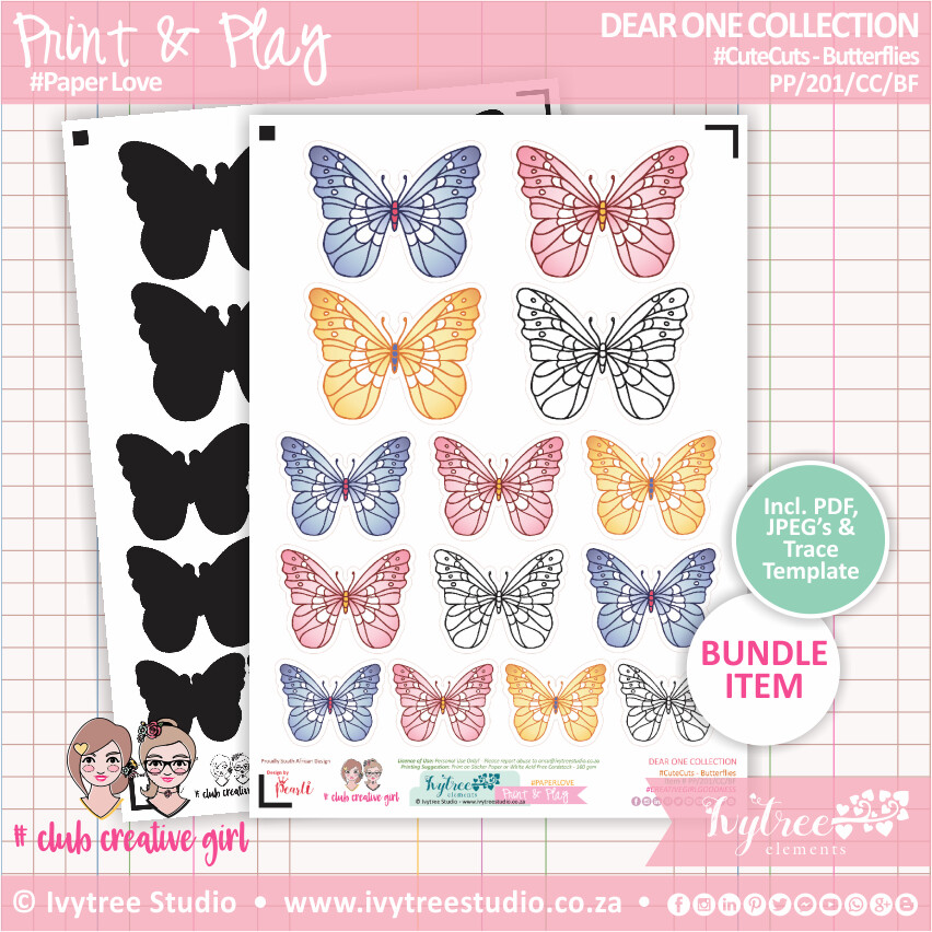 CUTE CUTS - Butterflies - Dear One Collection
