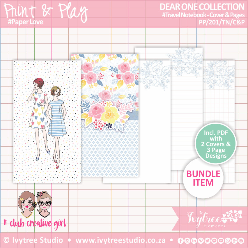 Travel Notebook - Cover&amp;Pages - Dear One Collection