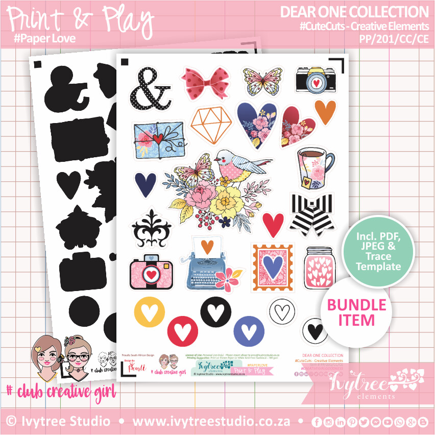 CUTE CUTS - Creative Elements - Dear One Collection