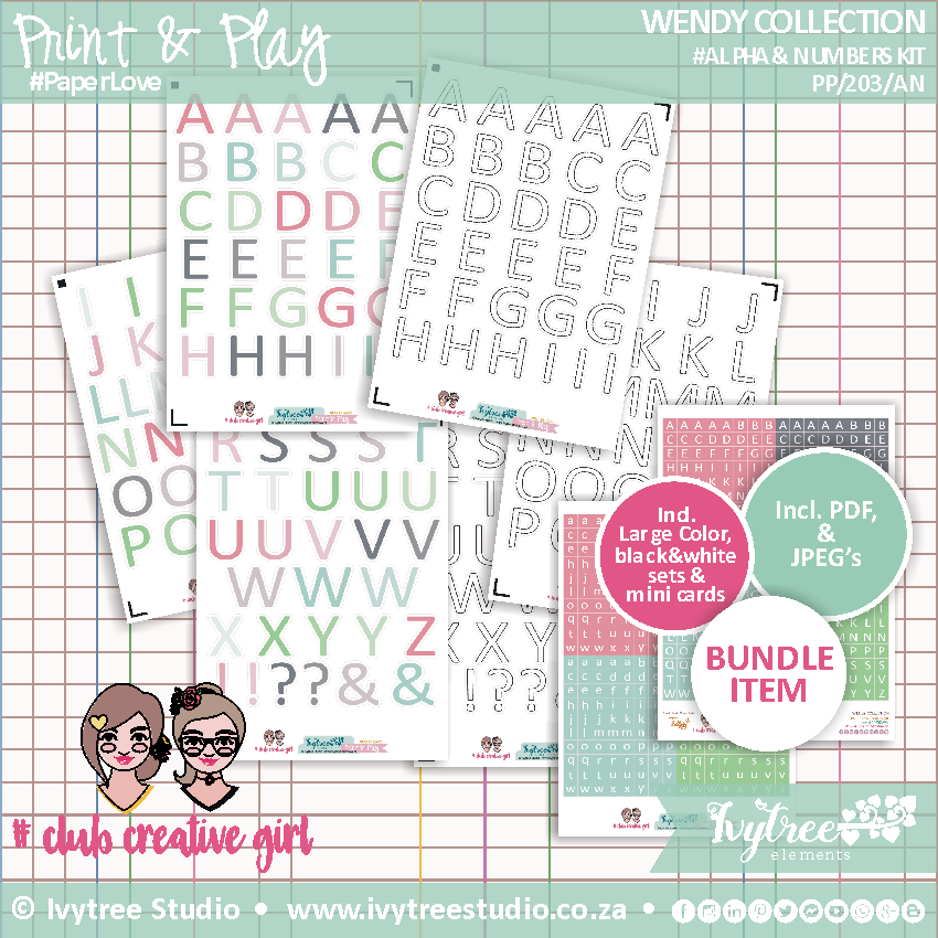 Wendy Collection - Alpha&#39;s &amp; Numbers Kit