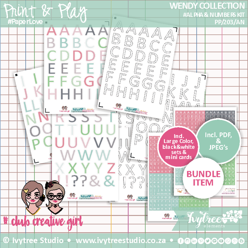 Wendy Collection - Alpha&#39;s &amp; Numbers Kit