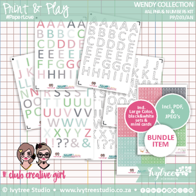 Wendy Collection - Alpha's &amp; Numbers Kit