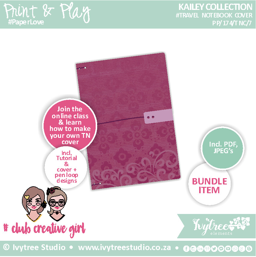 Travel Notebook Cover - Kailey Collection - 7