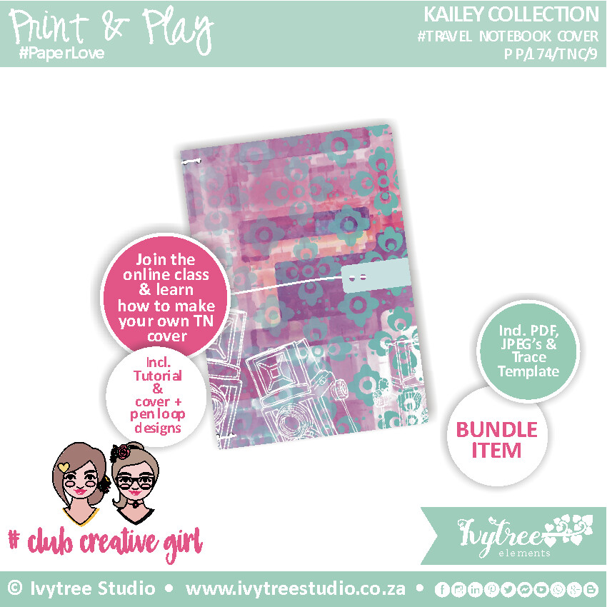 Travel Notebook Cover - Kailey Collection - 9